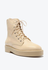 Bota Coturno Amarração Couro Creme S 20673 0001 0039 Schutz